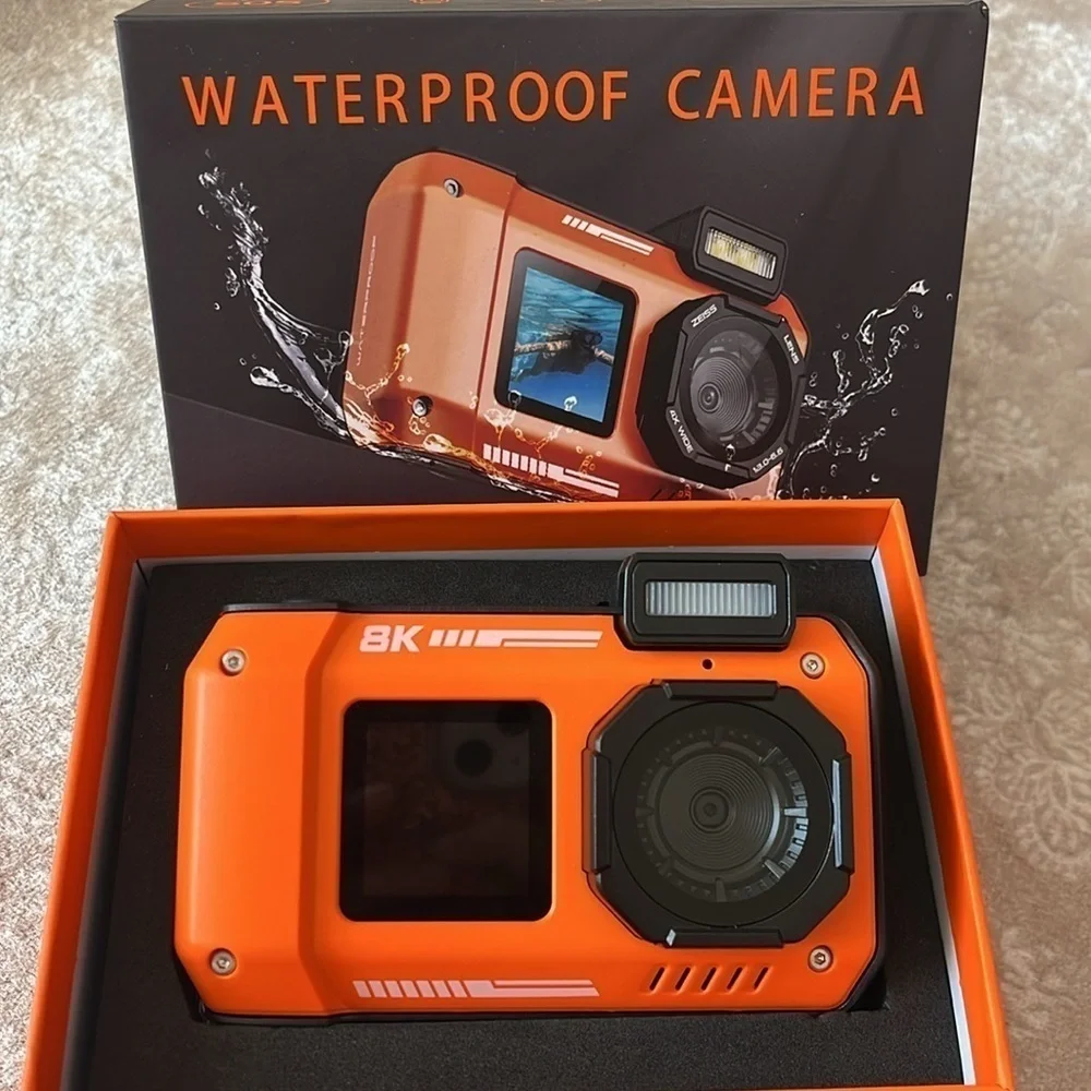 Brand New 8K UHD 70MP Digital Camera 32GB Card Waterproof Underwater